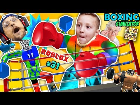Roblox Giant Granny Muscle Freak Vs Fgteev Boxing Simulator