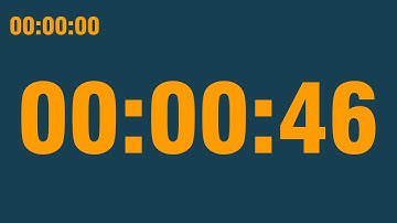 46 second timer (with end alarm, time elapsed and progress bar)