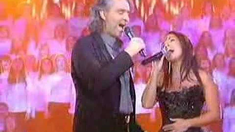 Andrea Bocelli &  Hlne Sgara "Vivo Per Lei" on stage