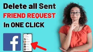 HOW TO CANCEL ALL SENT FRIEND REQUEST ON FACEBOOK IN ONE CLICK 2021 | DELETE JUST IN  1 MINUTE screenshot 1