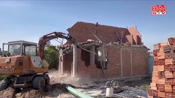 Cưỡng chế công trình nhà ở 2 tầng xây dựng trái phép