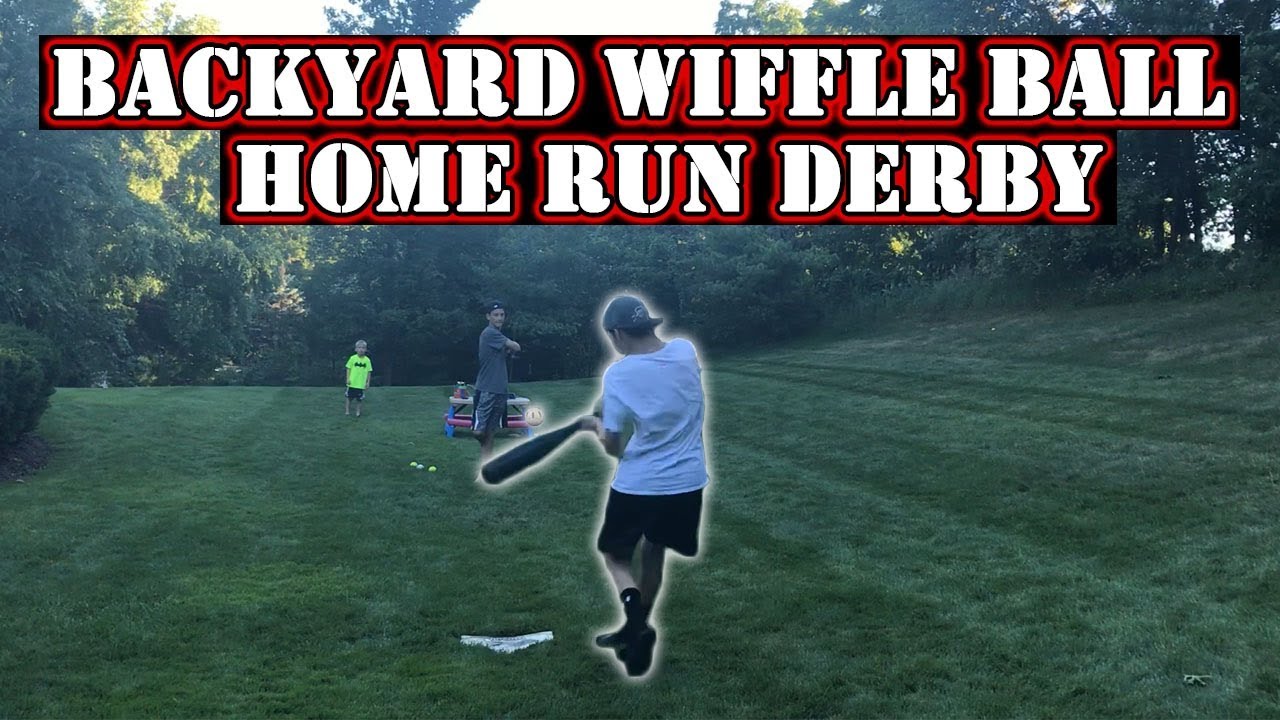 Backyard Wiffle Ball Home Run Derby Youtube