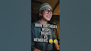 Jimin Birthday wish Bighit Vs Members🤣😂 #jimin #jiminbirthday #shorts #funny #trending