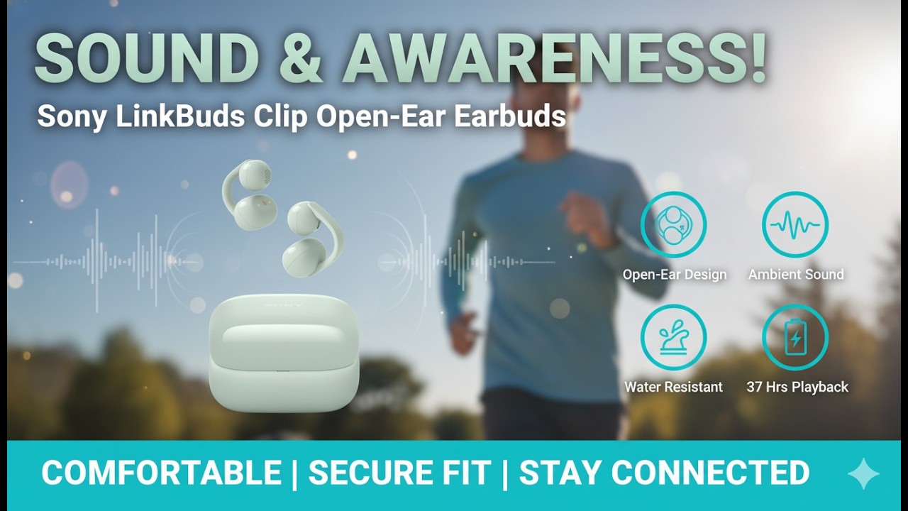 Sony LinkBuds Clip Review – Open-Ear Wireless Earbuds with 37-Hour Battery