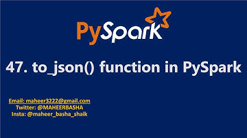 47. to_json() function in PySpark | Azure Databricks #spark #pyspark #azuresynaspe #azuredatabricks