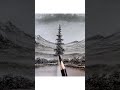 how to draw angles tree by pencil//#shorts//#drawing//