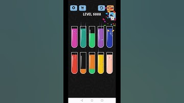Water Color Sort Level 5888 Gameplay Solution