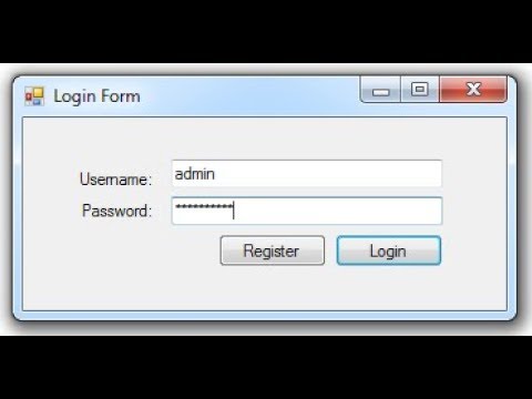 SIMPLE LOGIN AND REGISTRATION FORM  IN VB.NET USING MYSQL PART 1