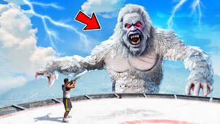 GIANT SNOW YETI Attacked LOGGY | GTA 5