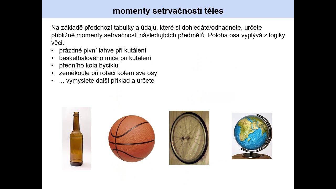 FS-1.7. Moment setrvačnosti - 2.část