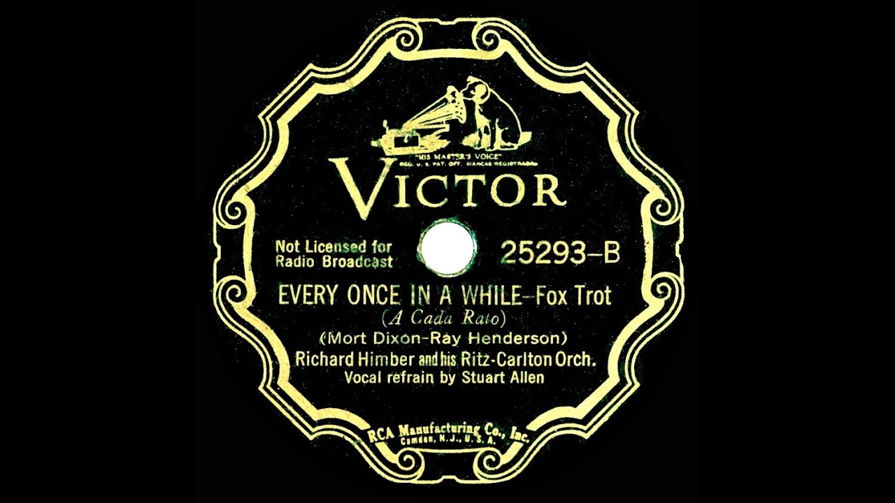 1936 Richard Himber - Every Once In A While (Stuart Allen, vocal) - YouTube