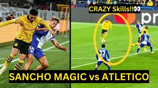 Man United fans PRAISED Jadon SANCHO after his Great PERFORMANCE Help DORTMUND Win Atletico Madrid