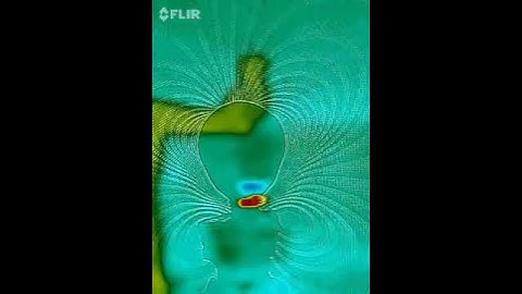 First time Ever Seen! #1 FLIR: Dielectric heating induction along inertial plane of magnet