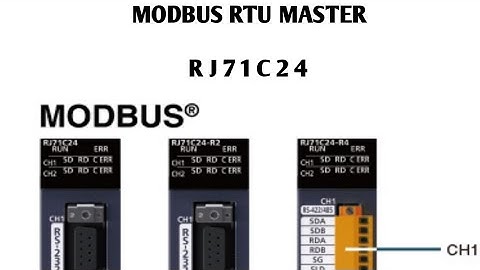 RJ71C24 Modbus RTU Master setting