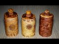 Три простых туеска для одного проекта №1. Three birch bark containers with their own hands. DIY