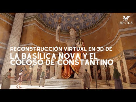 Reconstrucción en 3D de la BASILICA NOVA y el COLOSO de CONSTANTINO de Roma Basílica moderna reemplaza a la antigua. 2025