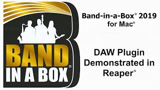 Band-in-a-Box® for Mac: DAW Plugin Demonstrated in Reaper