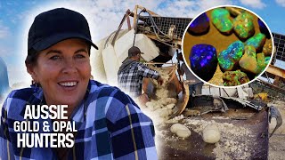 Opal Queen Finds 6 GRAND Worth of Crystal | Outback Opal Hunters