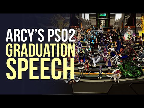 Arcy's PSO2 Graduation Speech | Final Hours of PSO2 (Pre New Genesis)