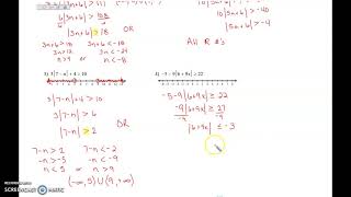 Lesson 6B Special Cases Abs Value Inequalities