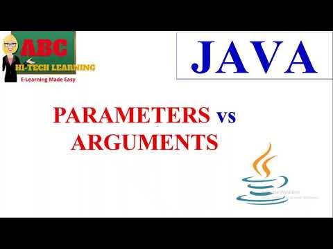 FORMAL PARAMETERS vs ACTUAL ARGUMENTS IN JAVA - YouTube