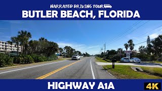 🌴 Scenic Drive on Highway A1A, Butler Beach, Florida 🏖️ | 4K Ultra HD Road Trip 🚗☀️