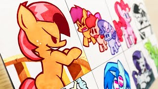 Drawing FNF-Pinkie Pie2.0/My Little Pony Friendship is Magic/Babs vs Bloom, Scootaloo&Sweetie Belle