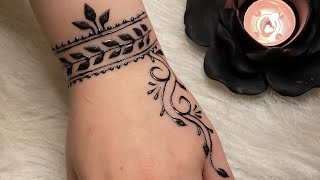 رسم حنه حرقوس سهله || Mehndi Design Tattoo Arabic Henna Designs