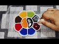 Satisfying colour mixing|| Orange vs Black 