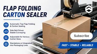 WIN-WIN PACK Flap Folding Carton Sealer for Small Logistics Cartons | Side Belt Driven #cartonsealer