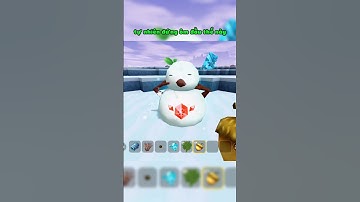 Cách tạo người tuyết trong Mini World | #miniworld #miniworldvn #roblox #games