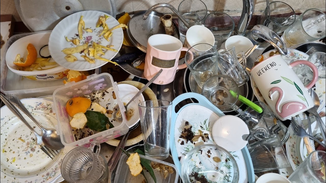 ASMR Dishwashing Satisfying | The Mess Everyone Saves for Tomorrow