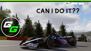 AVERAGE SIMRACER TAKES ON THE LAP DOWN CHALLENGE! | F1 23 Gameplay