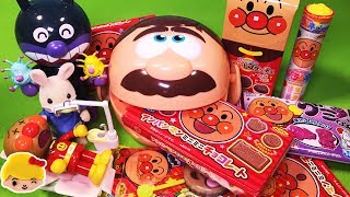 アンパンマン  歯医者さん ガブガブお菓子を食べたら虫歯になっちゃった！ミニミニチョコレート、グミ、コロコロビスケッチョ、ペロペロチョコ、ラムネにバイキンマンが虫歯菌注入！おもちゃ anpanman screenshot 3