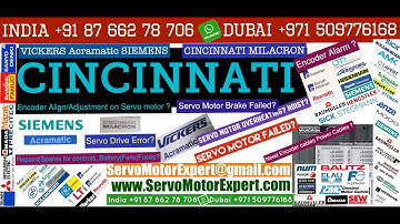 Cincinnati Acramatic Siemens Heidenhain Encoder servo alarm codes servo motor troubleshooting