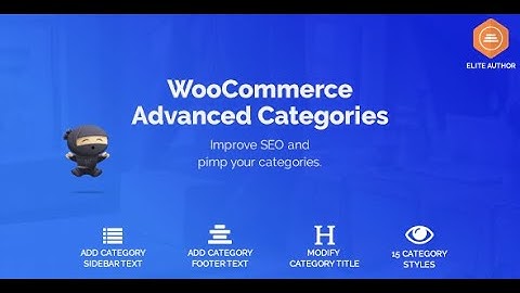 WooCommerce Advanced Categories