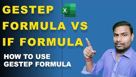 GESTEP FORMULA VS IF FORMULA | Use GESTEP FORMULA in easy way | #Gestepformula #ifformula #msexcel