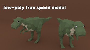 low-poly Trex speed model!