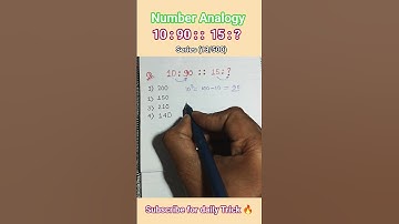 Number Analogy 🔥 #numberanalogy #mts #groupd #reasoning #ssc #railway #trick #shorts #trending #gd