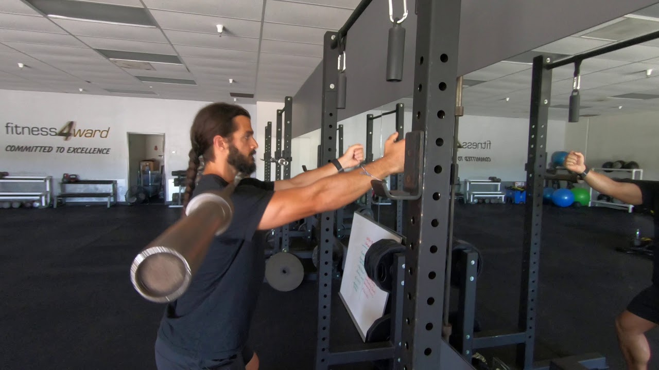 Front Squat - Straight Arm - YouTube