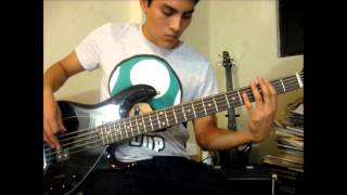 Video thumbnail of "Bag Raiders-Shooting Stars Bass Cover"