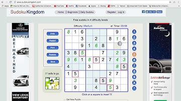 Medium Sudoku Walk-Through