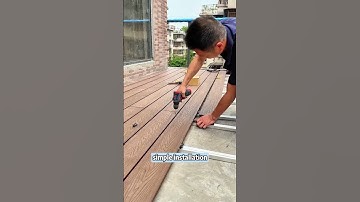 The Elegance and Strength of WPC Decking#wpcflooring  #wpcfence #installation