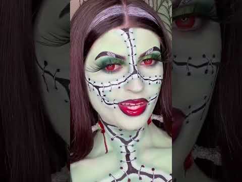 Frankenbabe Halloween Makeup Tutorial Frankenstein Makeuptutorial 