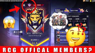 Rcg Official Members? How To Join Rcg Official? Rcg Official Global Guild Player Id