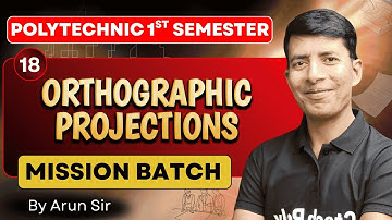 ENGINEERING GRAPHICS | Unit-02 (Orthographic Projections) | P-01 | Mission Batch | BTEUP 2025