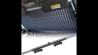 UV Sun and Heat Reflector Retractable Car Windshield Sun Shade