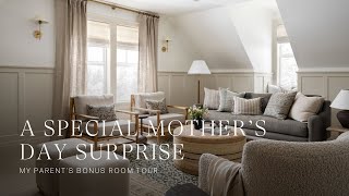 A Special Mother's Day Surprise | My Parent's Bonus Room Tour screenshot 3