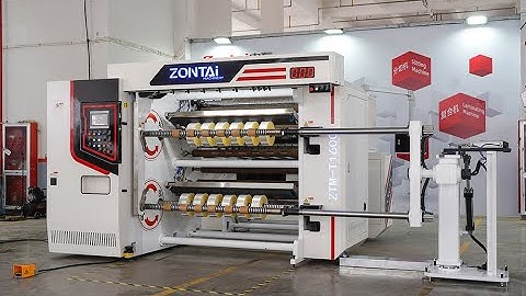 Zontai Turret Slitting rewinding machine, automatic changeover high Speed Slitting Rewinding Machine