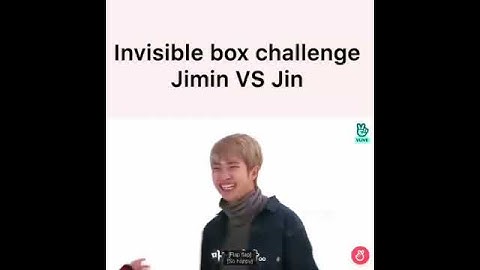 Invisible box challenge jimin vs jin 😂😂